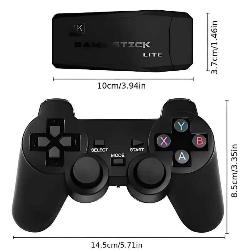 Game Stick Lite Emulador retrô PS1 / Atari / MAME / SFC / FC / GBA / GBC / MD...